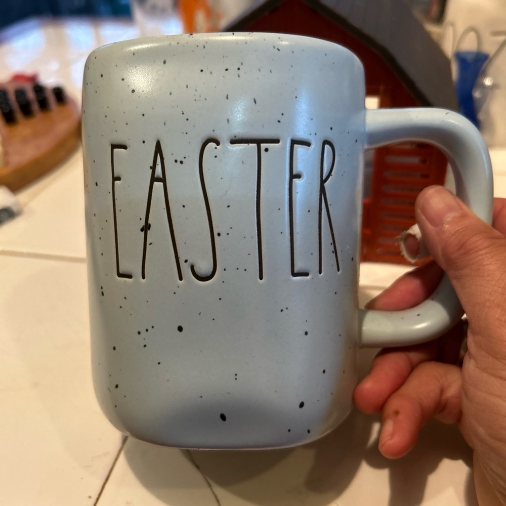 Speckled Blue Easter Mug